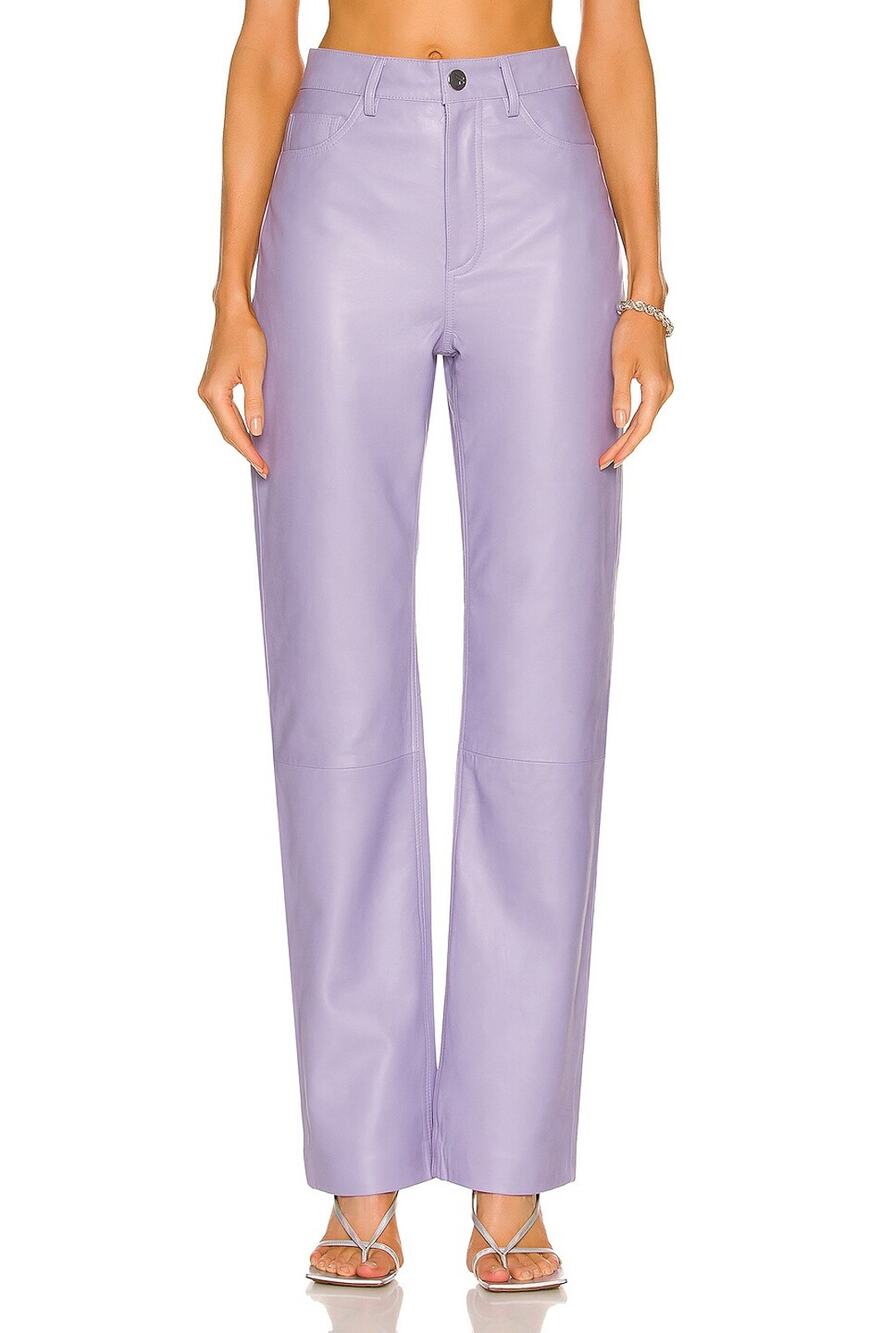 Remain Chic Pastel Lilac Lynn Leather Pants Size EU 38 / US 6